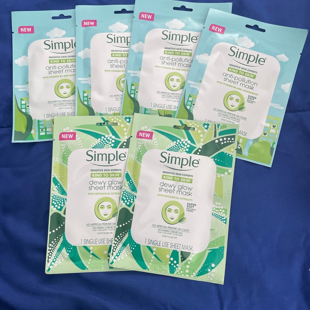 Simple Skincare Masks - Green and Blue